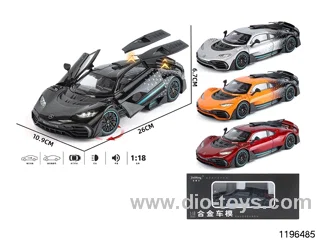 1:18 alloy pull back car