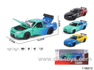 1:32 alloy pull back car