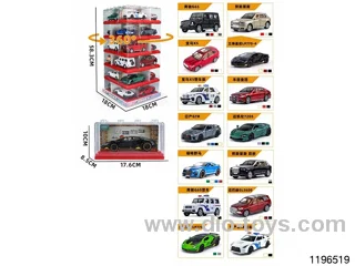 1:32 sound and light alloy pull back car included battery