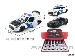1:32 sound and light alloy pull back car