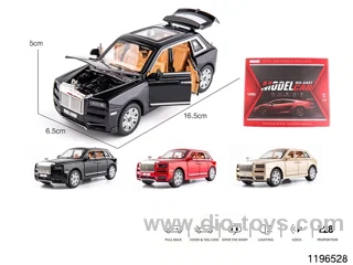 1:28 sound and light alloy pull back car