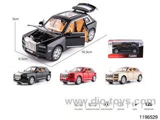 1:28 sound and light alloy pull back car