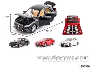 1:32 sound and light alloy pull back car