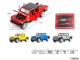 1:32 sound and light alloy pull back car