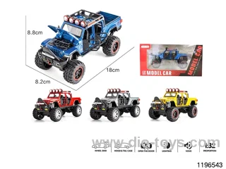 1:32 sound and light alloy pull back car