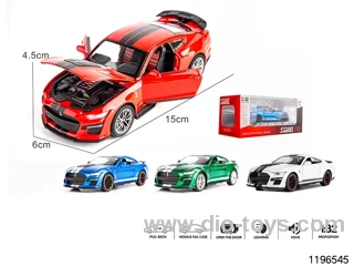 1:32 sound and light alloy pull back car