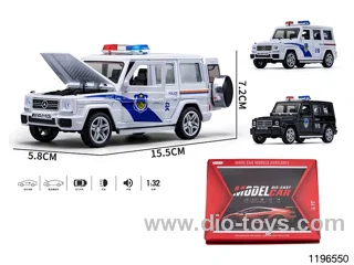 1:32 sound and light alloy pull back car