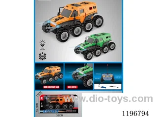 27MHZ 1:14 4ch 8-wheel rc car with light 2colors mixed included 3.7V battery