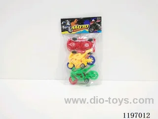 3PCS free wheel car