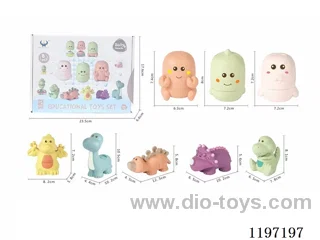 Straw material puzzle water spray dinosaur sea animals