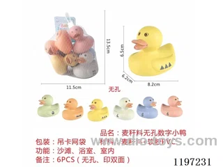 Straw material digital duckling