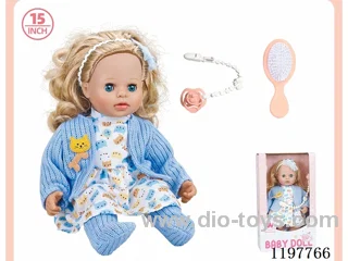 15” Cotton Body Doll + Accessories