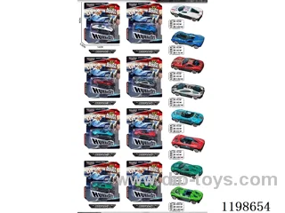 1:72 free wheel alloy car (racing)