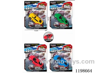1:60 pull back alloy racing car