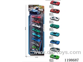 1:72 free wheel alloy car (racing)