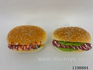 Simulation hamburger refrigerator sticker