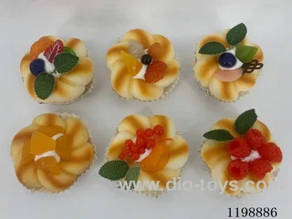 Simulation Fruit Bread Refrigerator Sticker