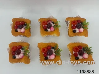 Simulation Fruit Bread Refrigerator Stickers