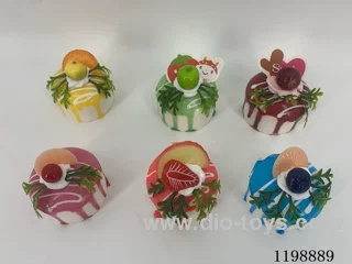 Simulation Round Cream Cake Refrigerator Stickers