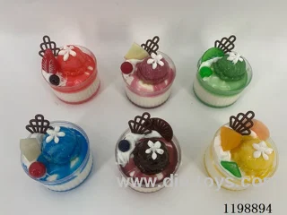 Simulation Round Cup Fruit Ice Cream Refrigerator Sticker