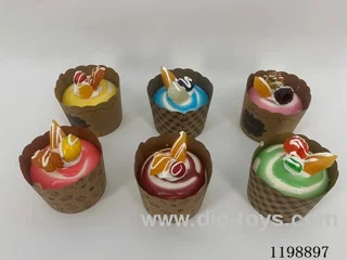 Simulation Paper Cup Fruit Ice Cream Refrigerator Sticker