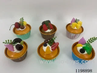 Simulation Cup Fruit Chocolate Cake Refrigerator Stickers