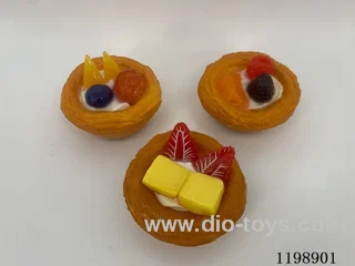 Simulation Fruit Tart Refrigerator Stickers