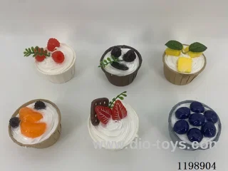 Simulation Cupcake Fruit Cake Refrigerator Stickers