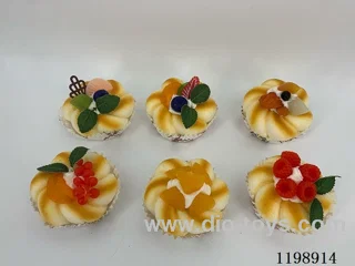 Simulation Fruit Bread Refrigerator Sticker