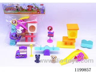 Puppy Cabin Playground Scenario Set