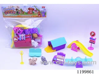 Kitten's Cabin Playground Scenario Set