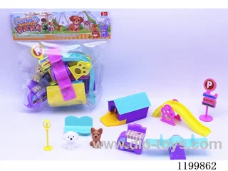 Puppy Cabin Playground Scenario Set