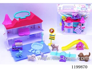 5 Puppies Flip Flop Villa Play Set