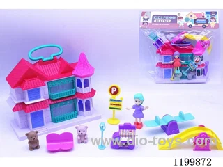 Little Girl Flip Top Villa Play Set