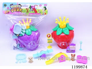 Puppy Strawberry House Play Set
