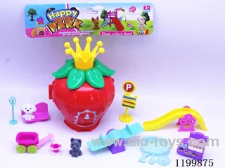 Puppy Strawberry House Play Set