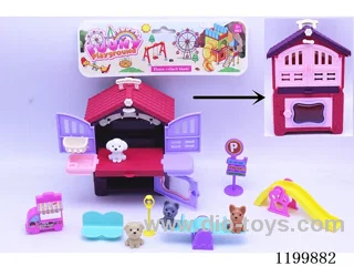 4PCS Pet Dog Chitzy House Paradise Set