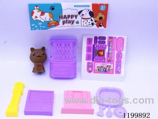 Cute Dog Play House DIY Furniture Set (2 Mixed)