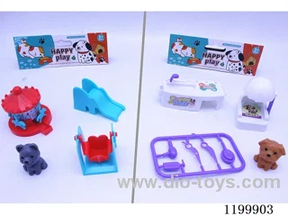 Kitten Paradise/Pet Grooming Scene Set for Dogs (2 Mixed Pack)