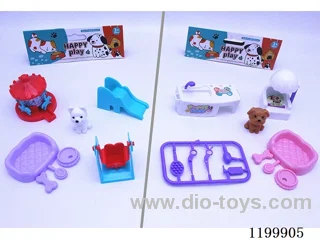 Dog Small Paradise/Pet Grooming Scene Set (2 Mixed)