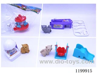 Kitten Little Paradise/Pet Grooming Play House (4 Mixed)