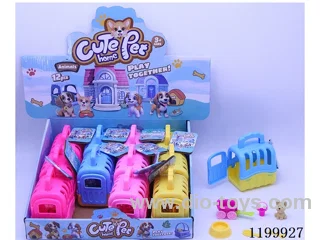 Pet Crate+Puppy Cart Accessories(4 color mix,12PCS/Display Box)