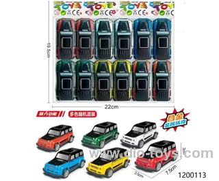 12pcs pull back car/random mix