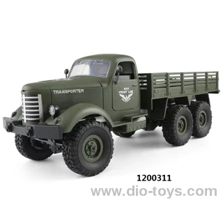 JJRC Q60 RC Trucks Military Off-Road Crawler 1/16 Scale 6WD 2.4G Remote Control Trucks Army Model Truck in Color box