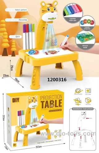 Projection drawing board table in color box