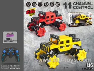 1:16 11ch RC car with light，include battery