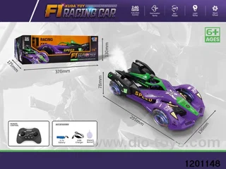 2.4G 12 ch RC Car  with Spray/light/music，include battery