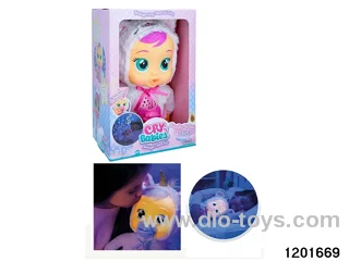 14-inch kitten baby doll with night light/cry/music/functions