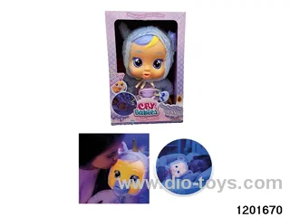 14-inch angel baby doll with night light/cry/music/functions