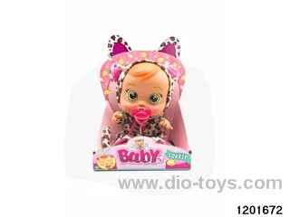 14-inch  crying baby doll with music/baby teat